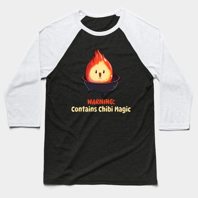 Warning: Contains Chibi Magic Chibi Anime Baseball T-Shirt by AtypicalFunk